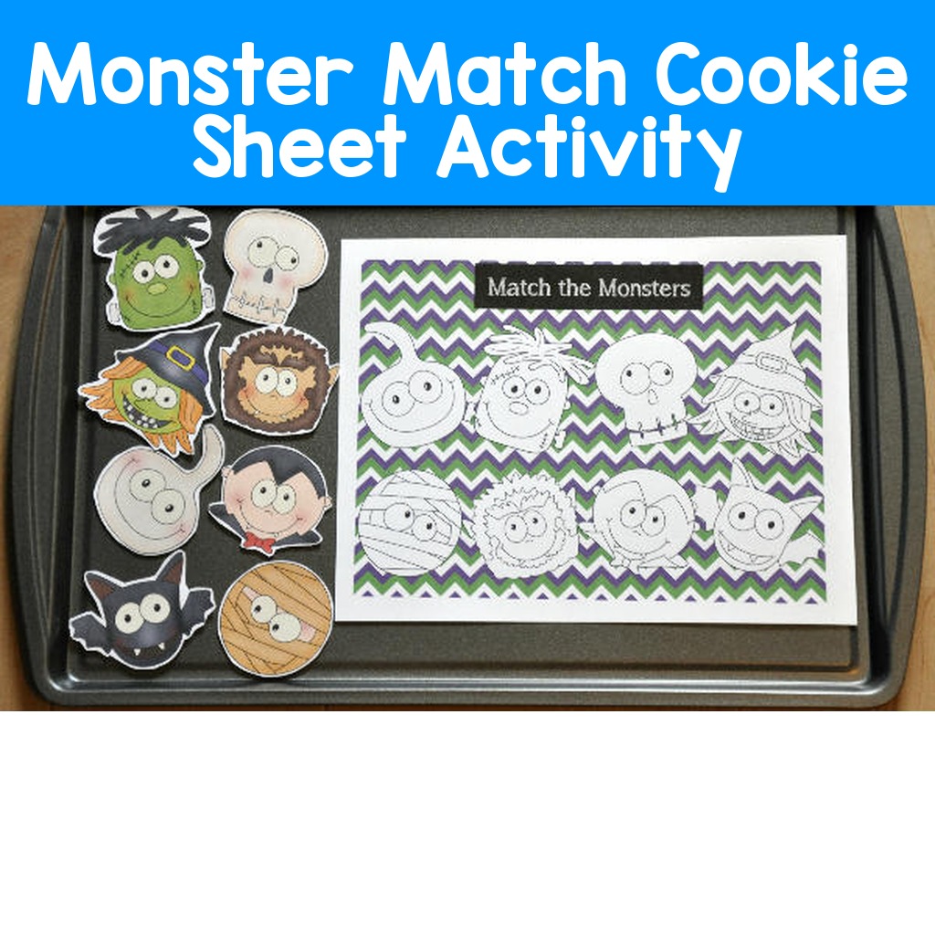 Monster Match Cookie Sheet Activity