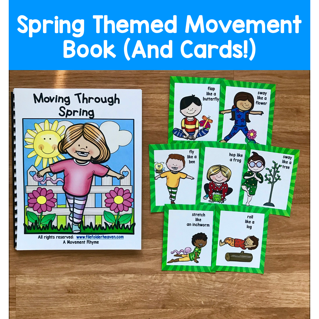 Spring Themed Movement Book (And Cards!)