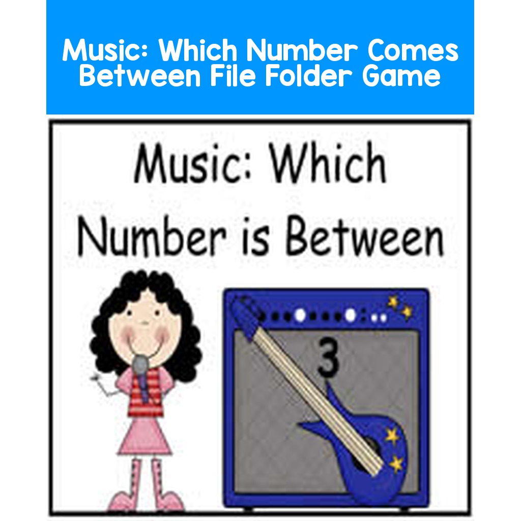 Music:  Which Number Comes Between File Folder Game