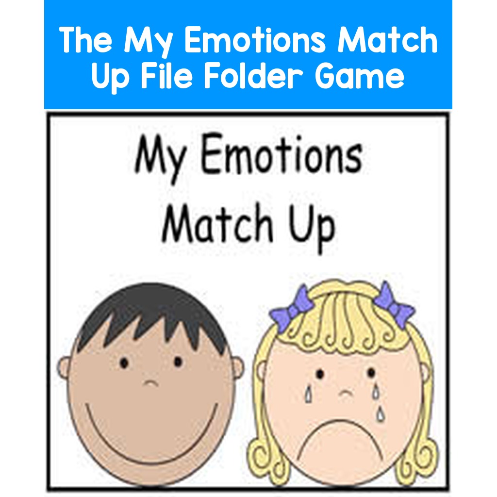 The My Emotions Match Up File Folder Game