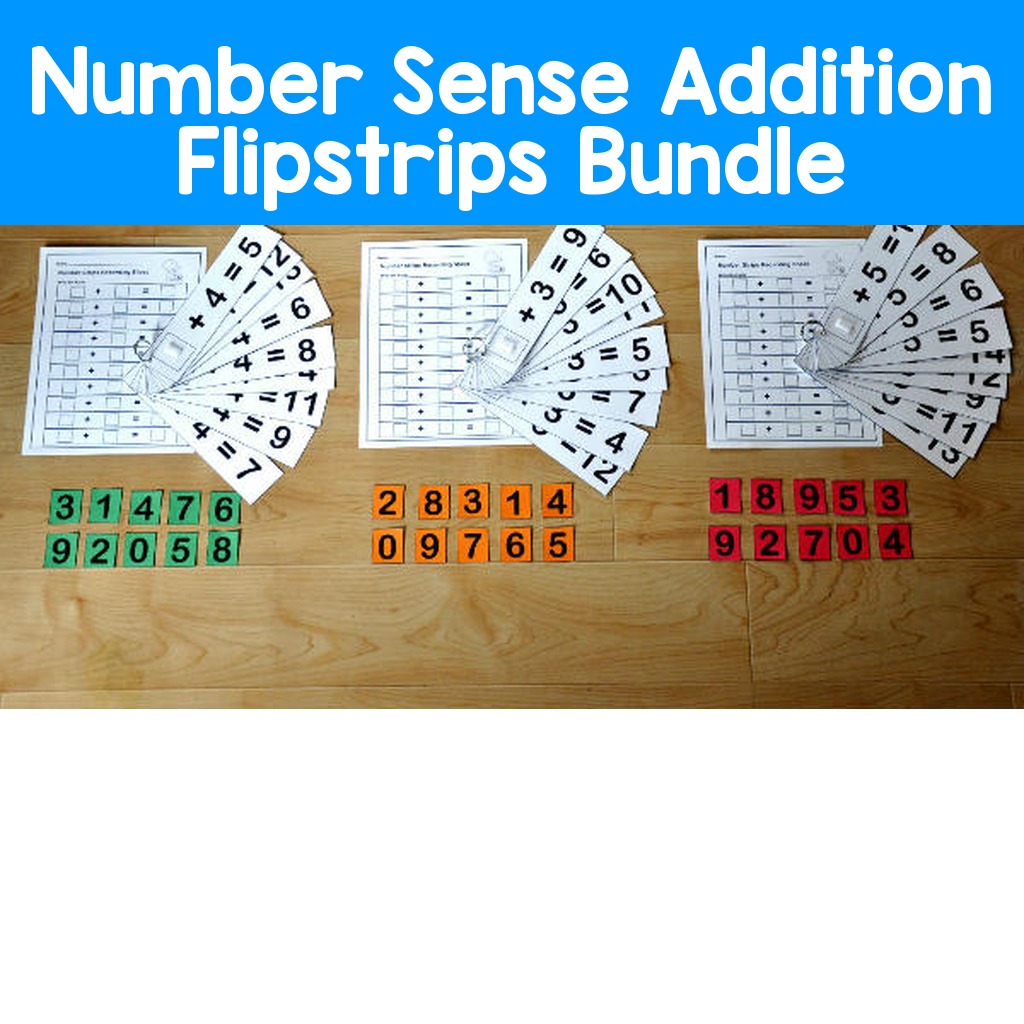 Number Sense Addition Flipstrips Bundle