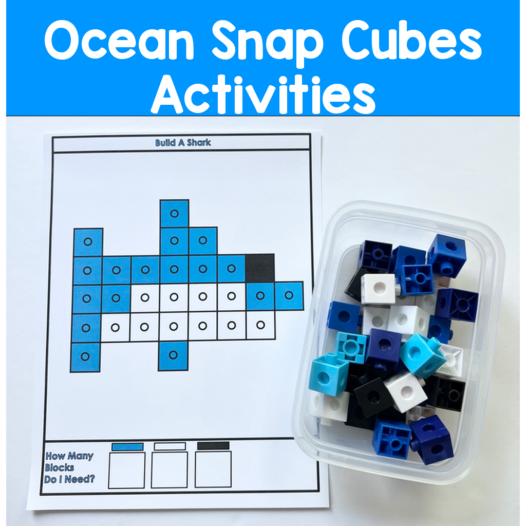 Ocean Snap Cubes Activities