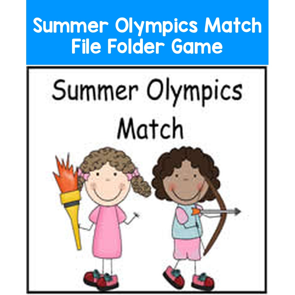 Summer Olympics Match File Folder Game
