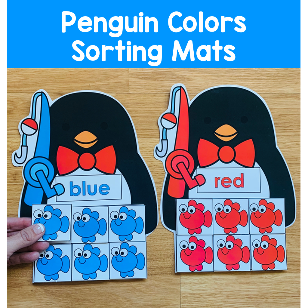 Penguin Colors Sorting Mats