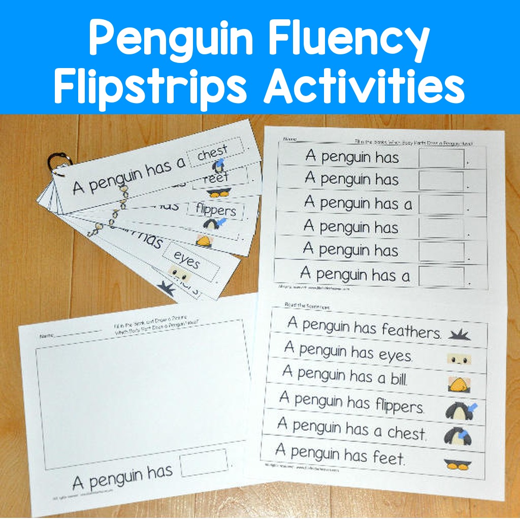 Penguin Fluency Flipstrips Activities