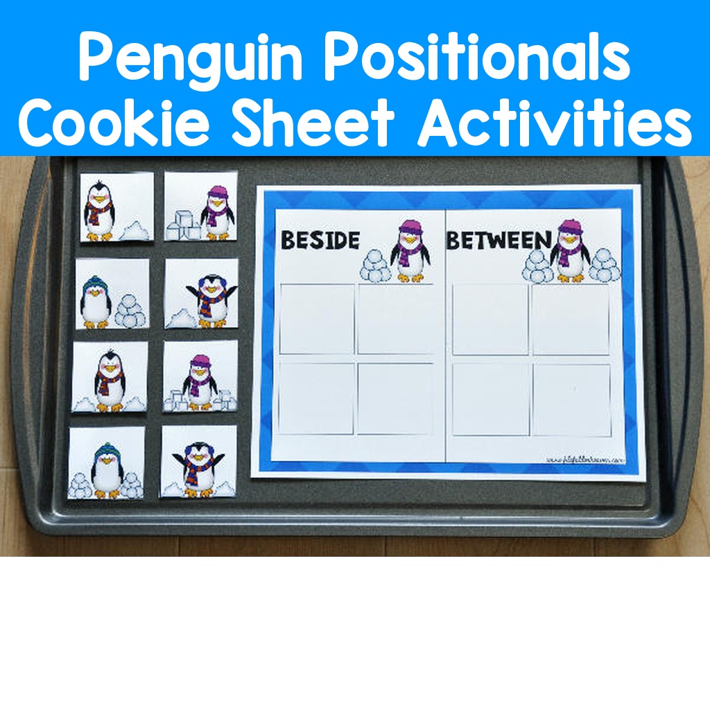 Penguin Positionals Cookie Sheet Activities