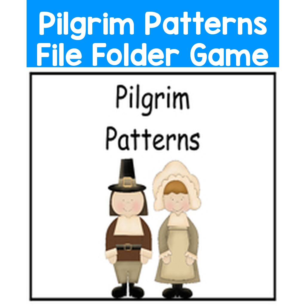 Pilgrim Patterns File Folder Game
