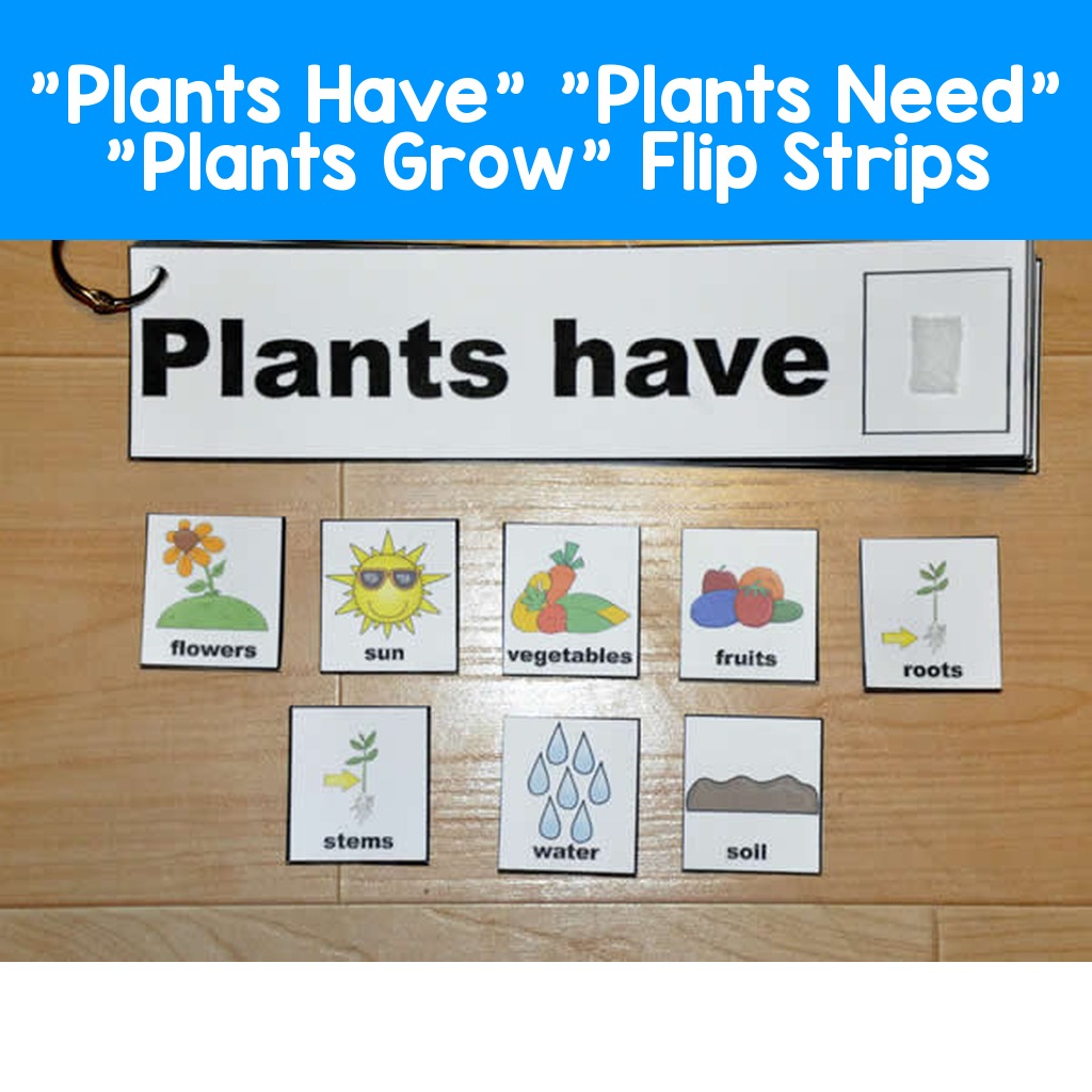 "Plants Have" "Plants Need" "Plants Grow" Flip Strips