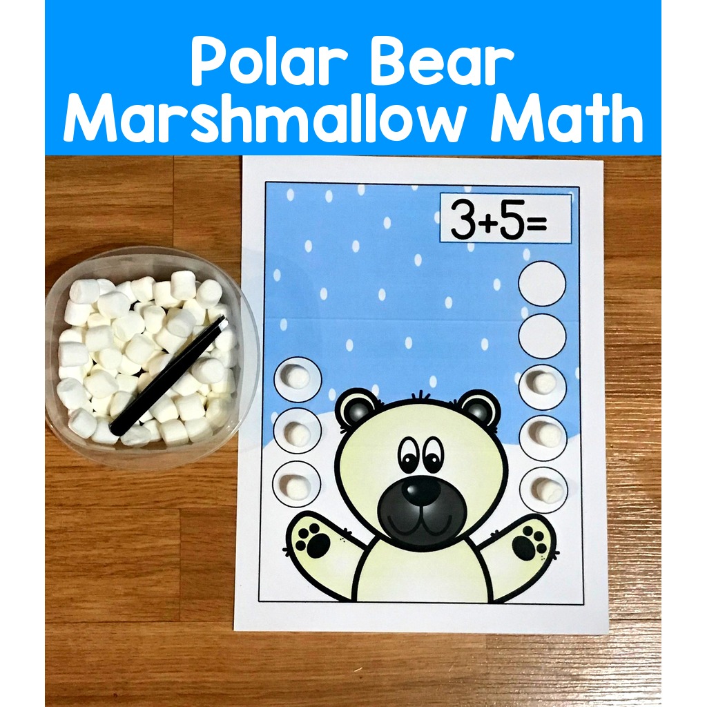 Polar Bear Marshmallow Math