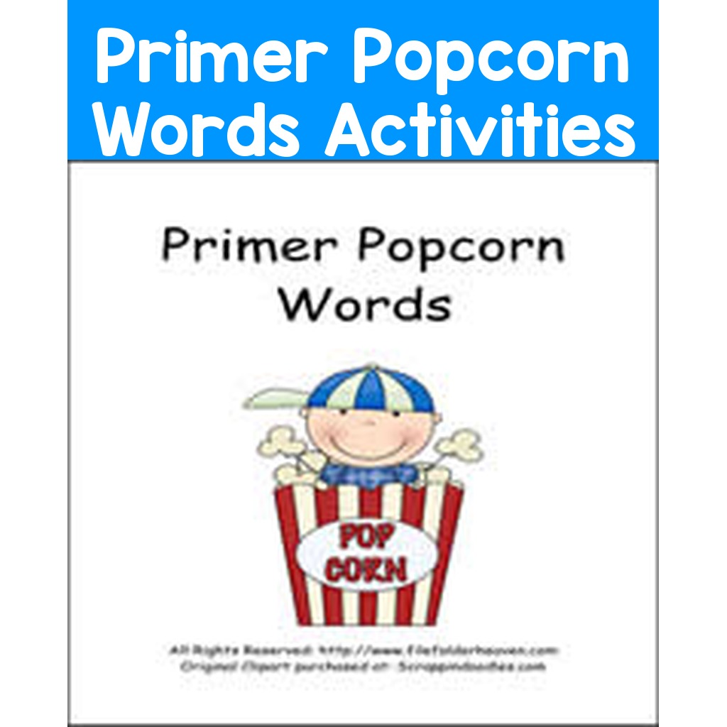 Primer Popcorn Words Activities