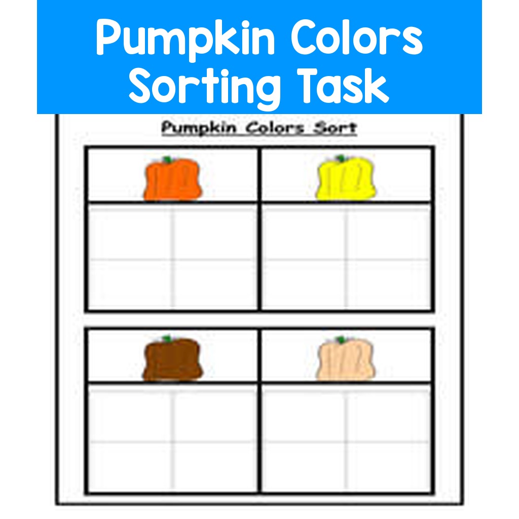 Pumpkin Colors Sorting Task