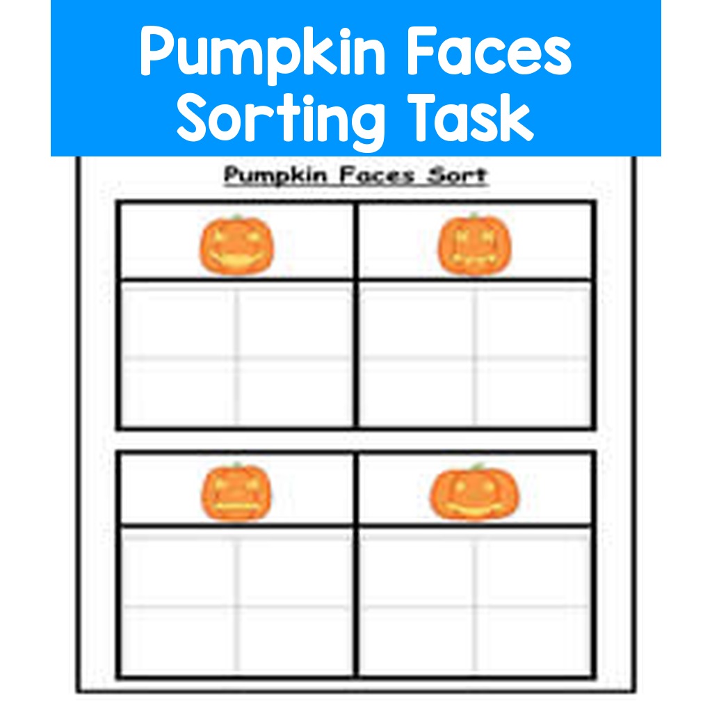 Pumpkin Faces Sorting Task