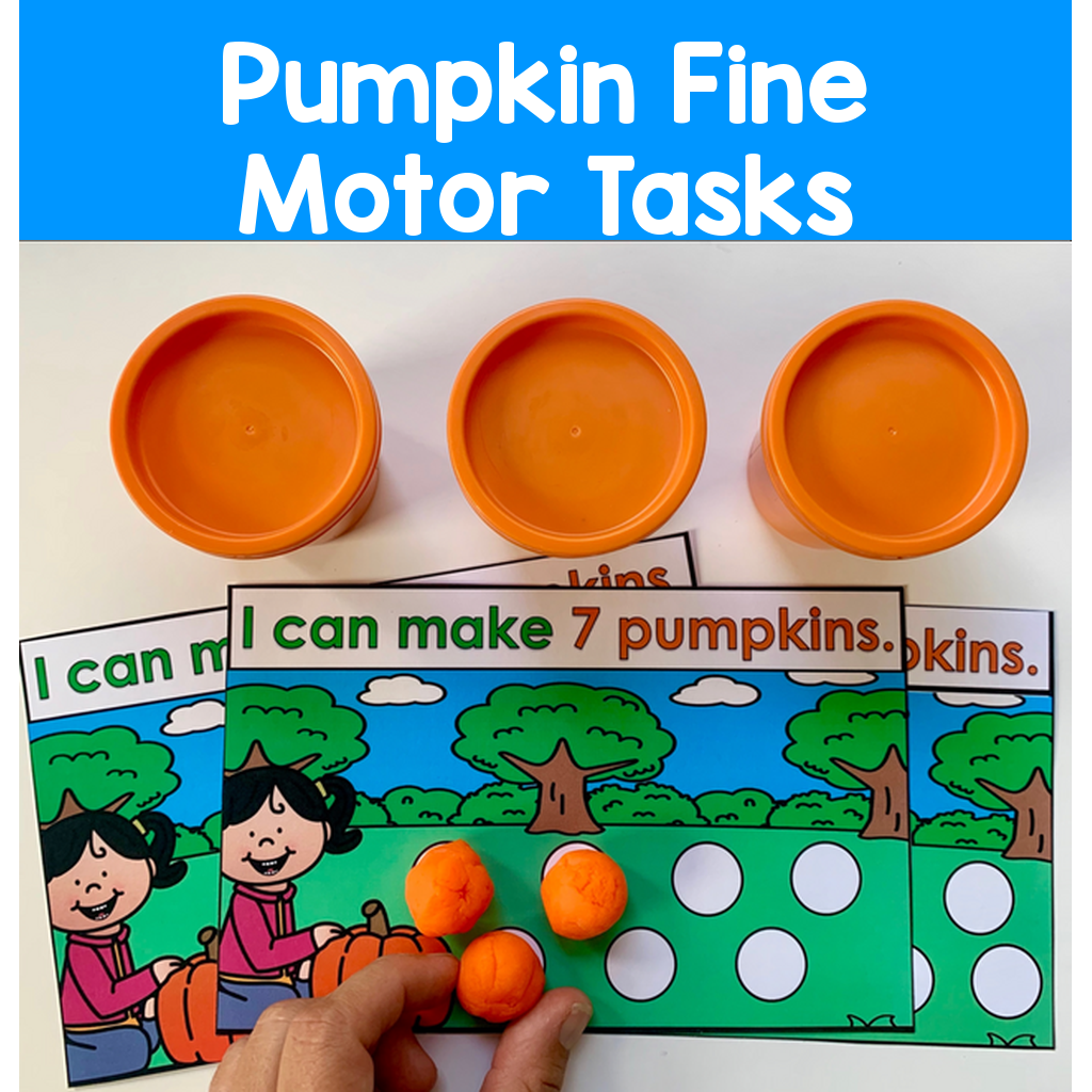 Pumpkin Fine Motor Tasks