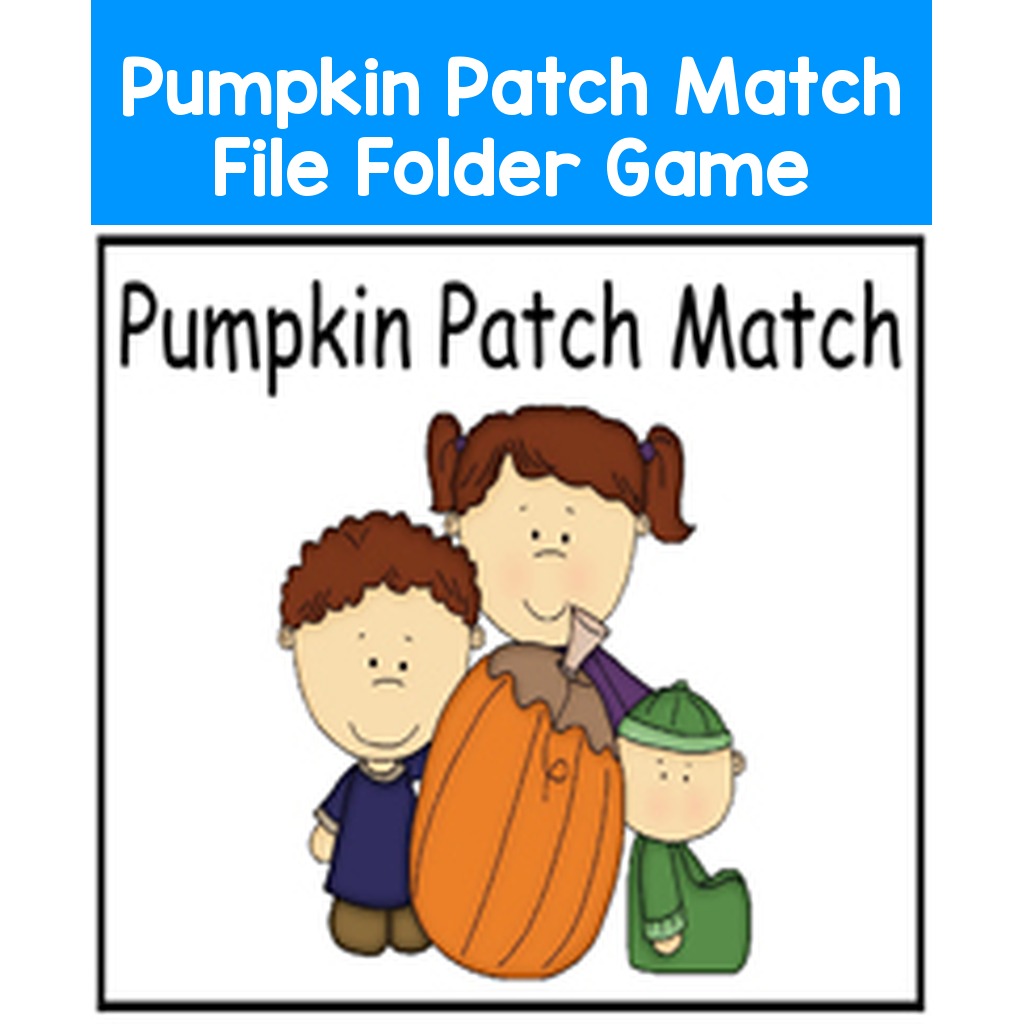 Pumpkin Patch Match File Folder Game