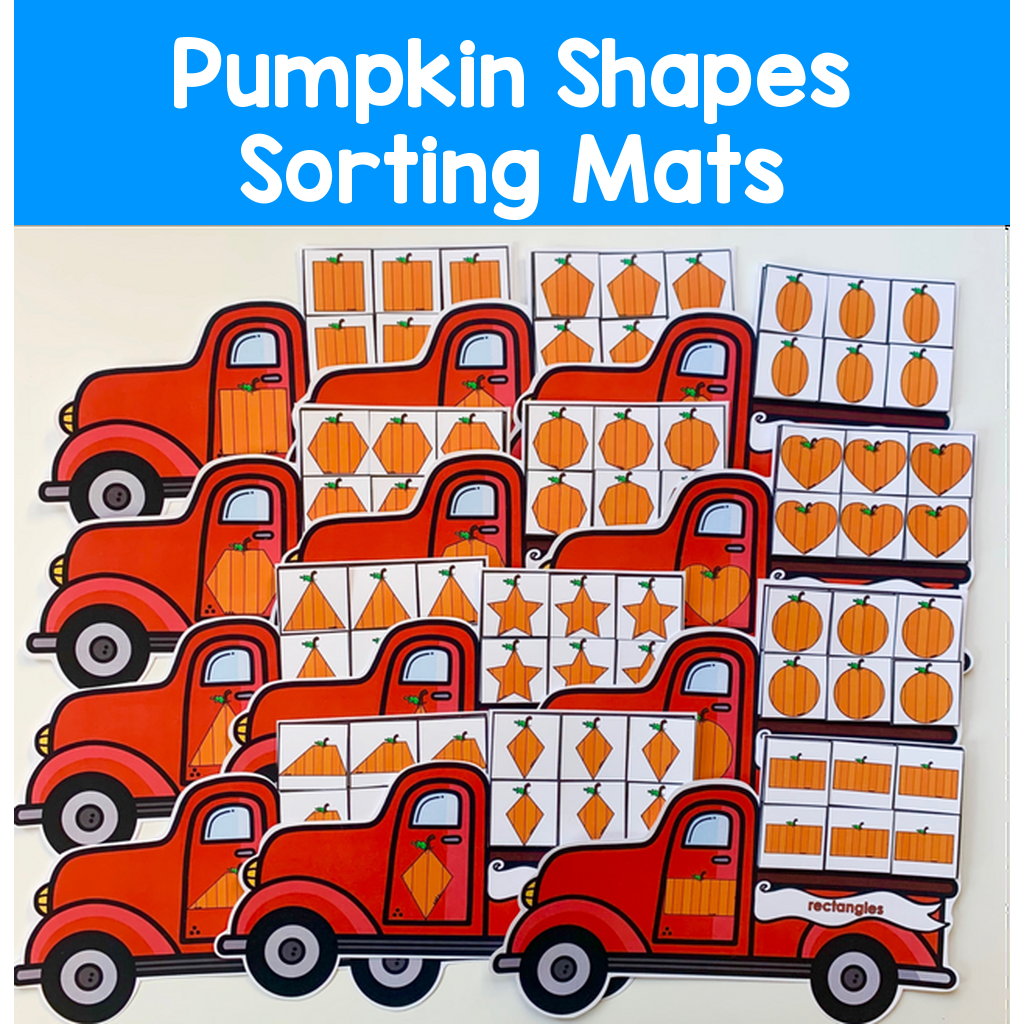 Pumpkin Shapes Sorting Mats