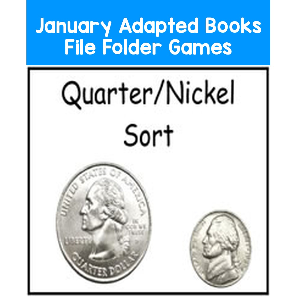 January Adapted Books File Folder Games