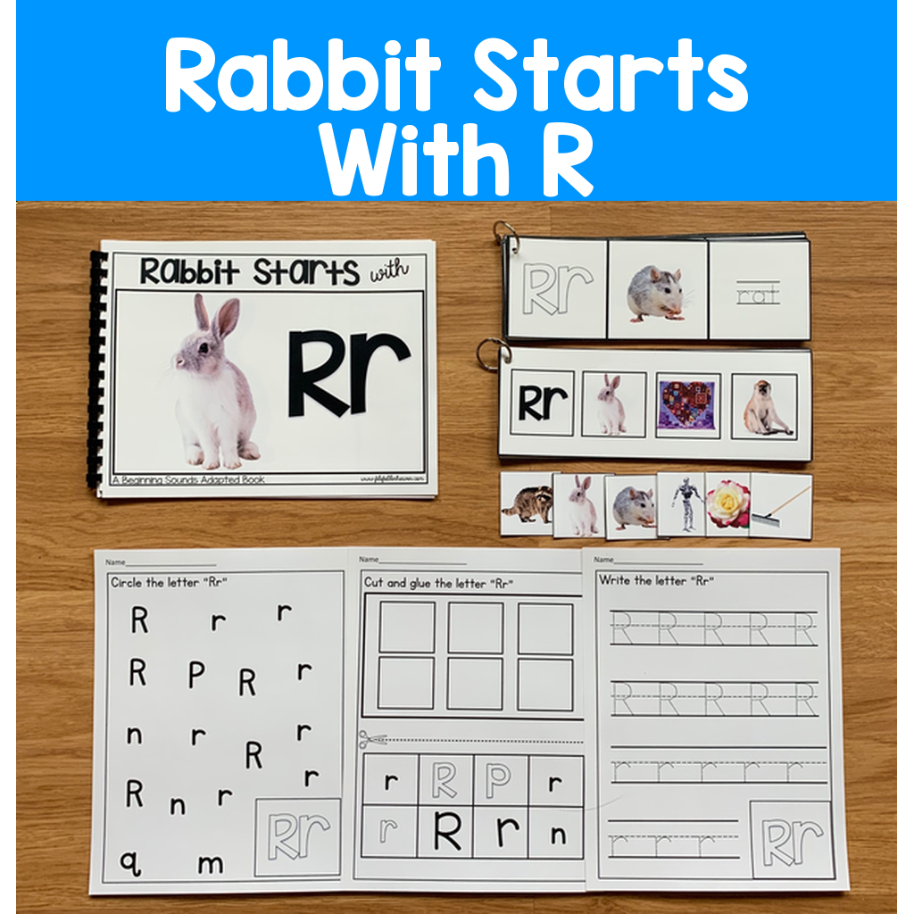 "Rabbit Starts With R" (Beginning Sounds Adapted Book)