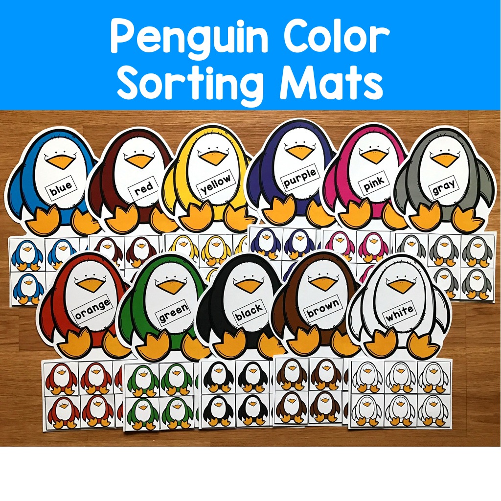 Penguin Color Sorting Mats