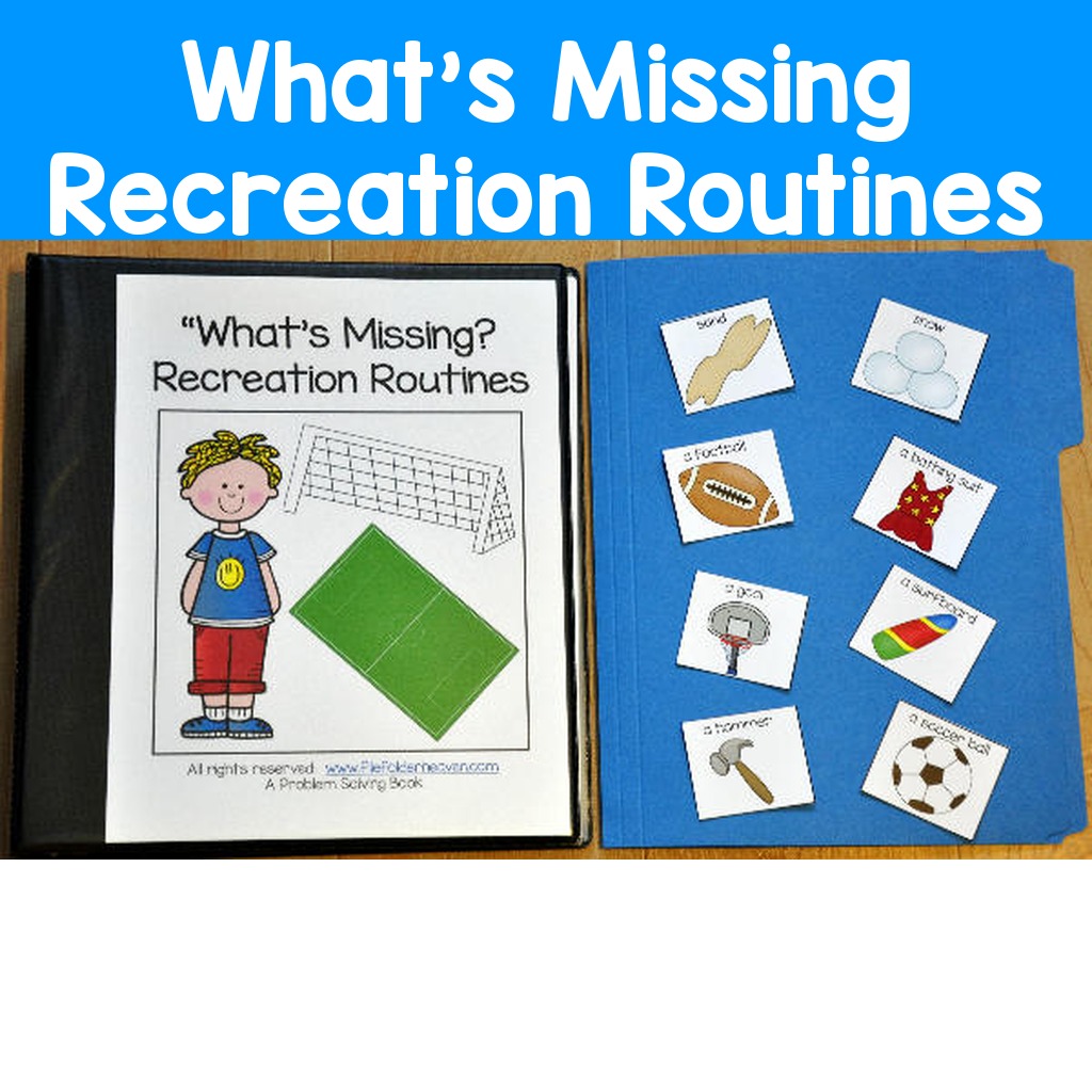 What's Missing? Recreation Routines Adapted Book