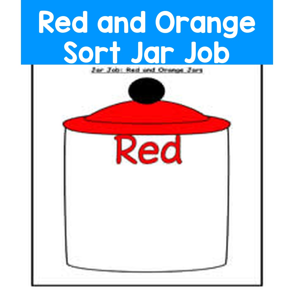 Red and Orange Sort Jar Job