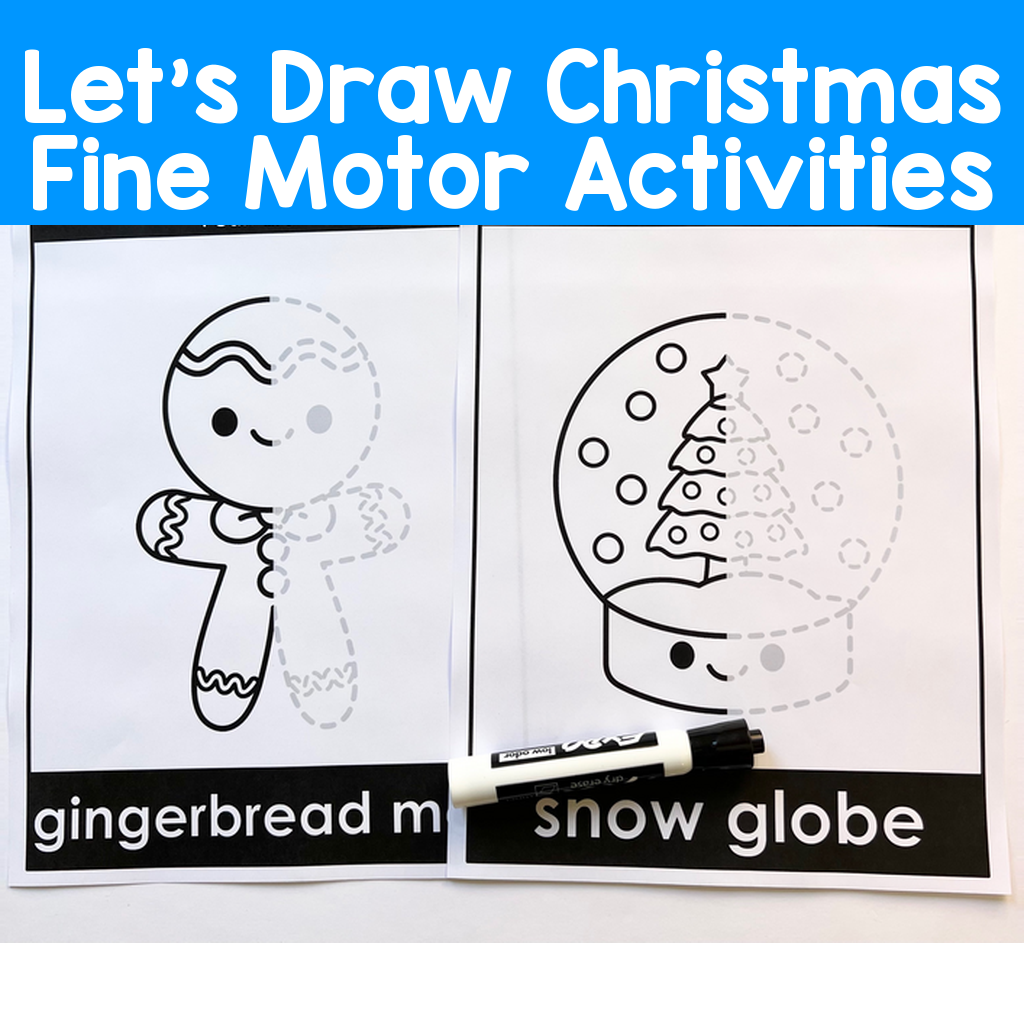 Let's Draw Christmas Fine Motor Activities