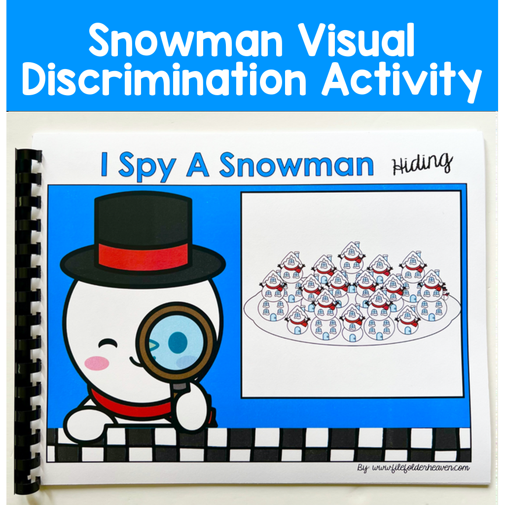 Snowman Visual Discrimination Activity