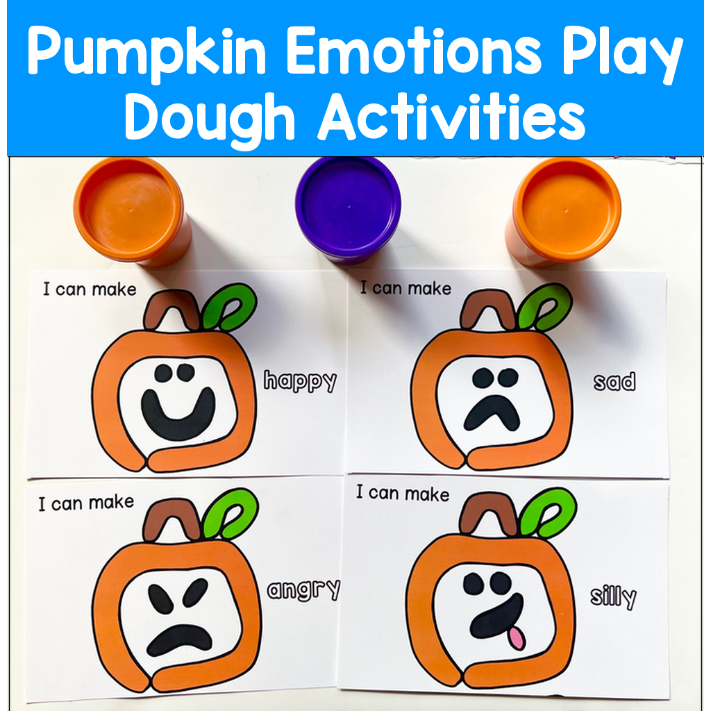 Pumpkin Emotions Play Dough Activities