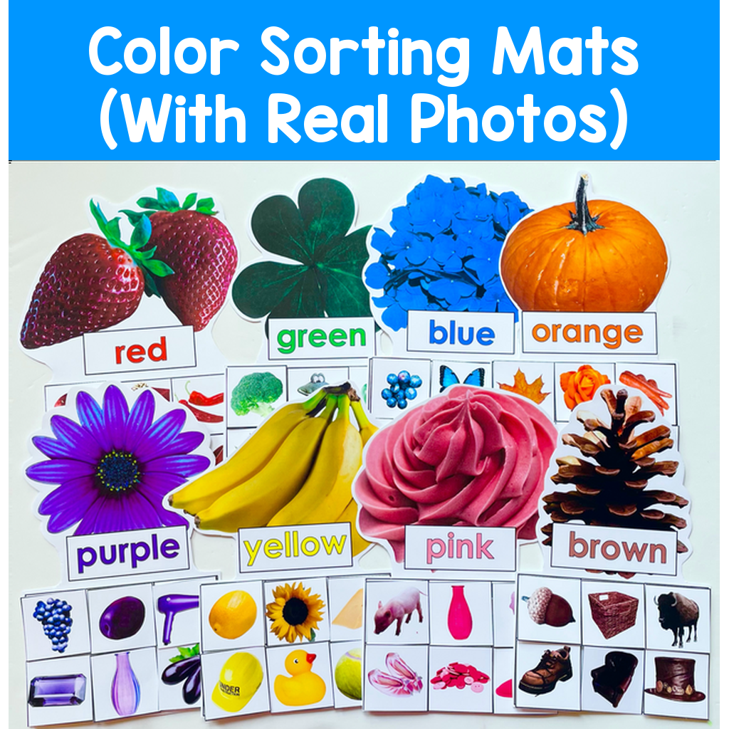 Color Sorting Mats (With Real Photos)
