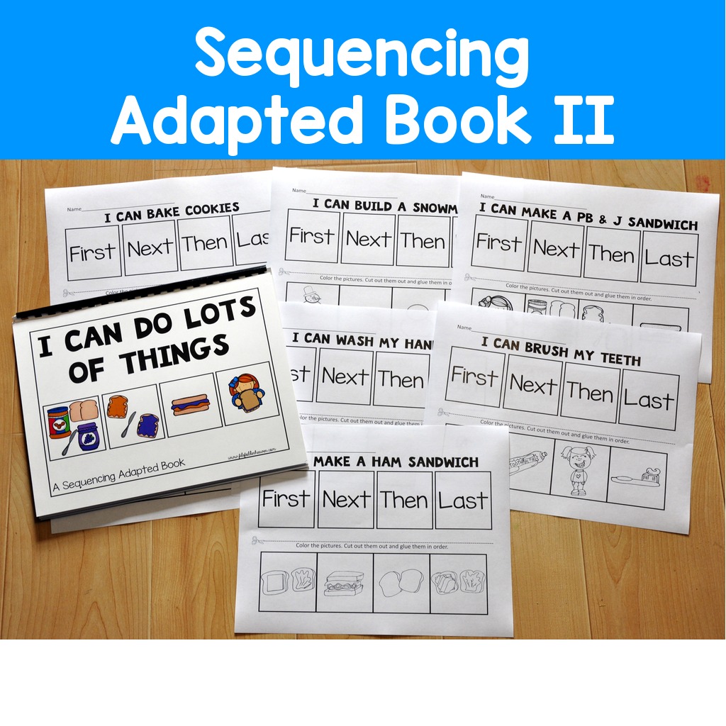 Sequencing Adapted Book II and Activities (Sequence of 4)