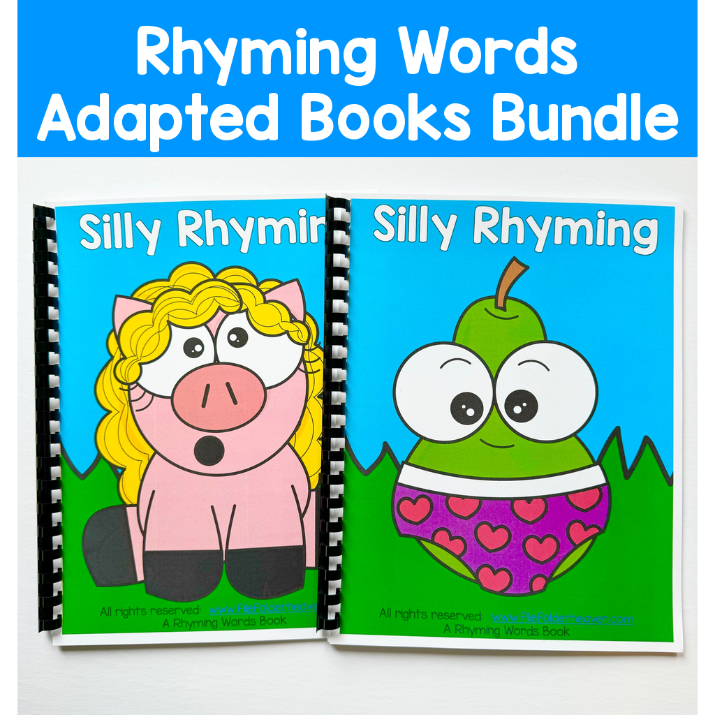 Rhyming Wordds Adapted Books Bundle