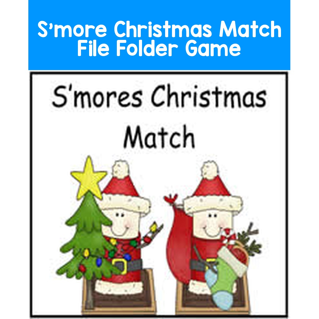 S'more Christmas Match File Folder Game