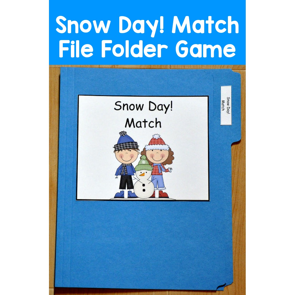 Snow Day! Match File Folder Game