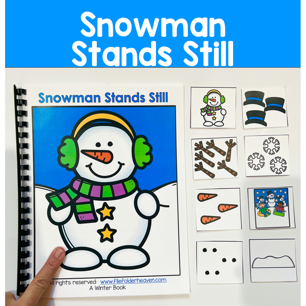 Snowman Adapted Book And Activities:  "Snowman Stands Still"