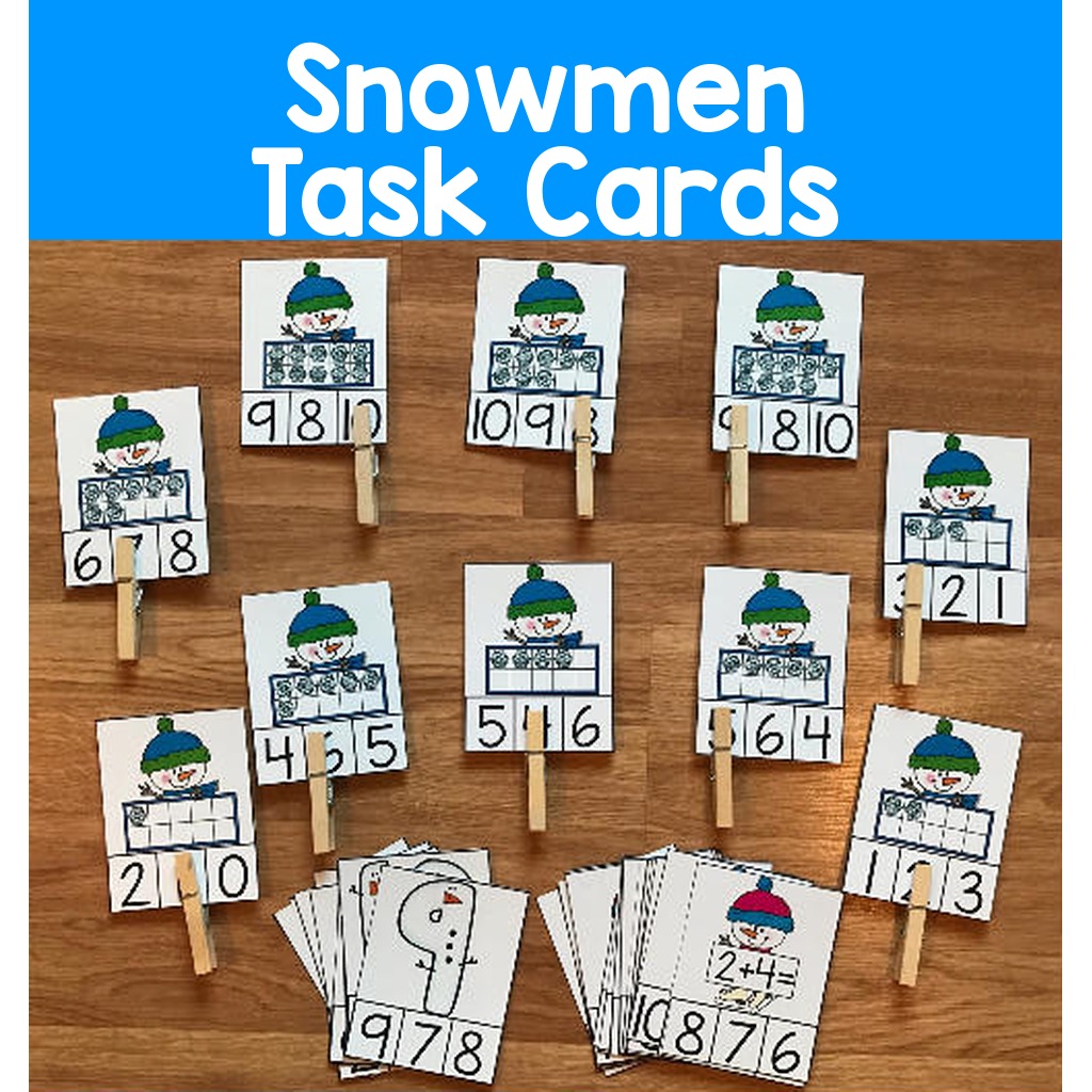 Snowmen Task Cards