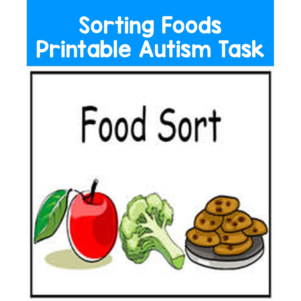 Sorting Foods Printable Autism Task