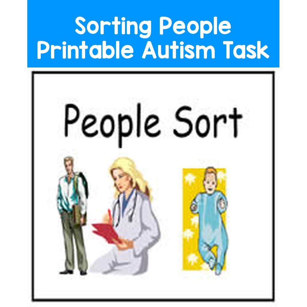 Sorting People Printable Autism Task