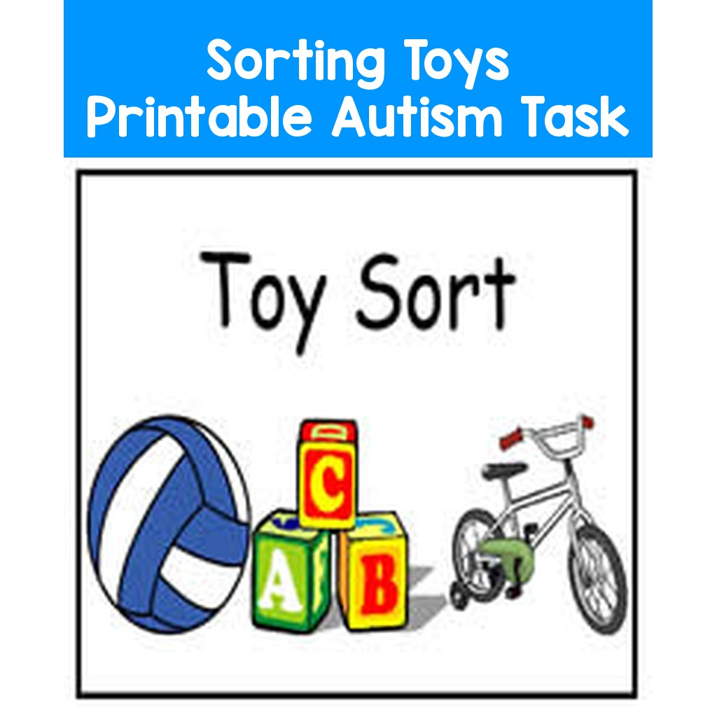 Sorting Toys Printable Autism Task