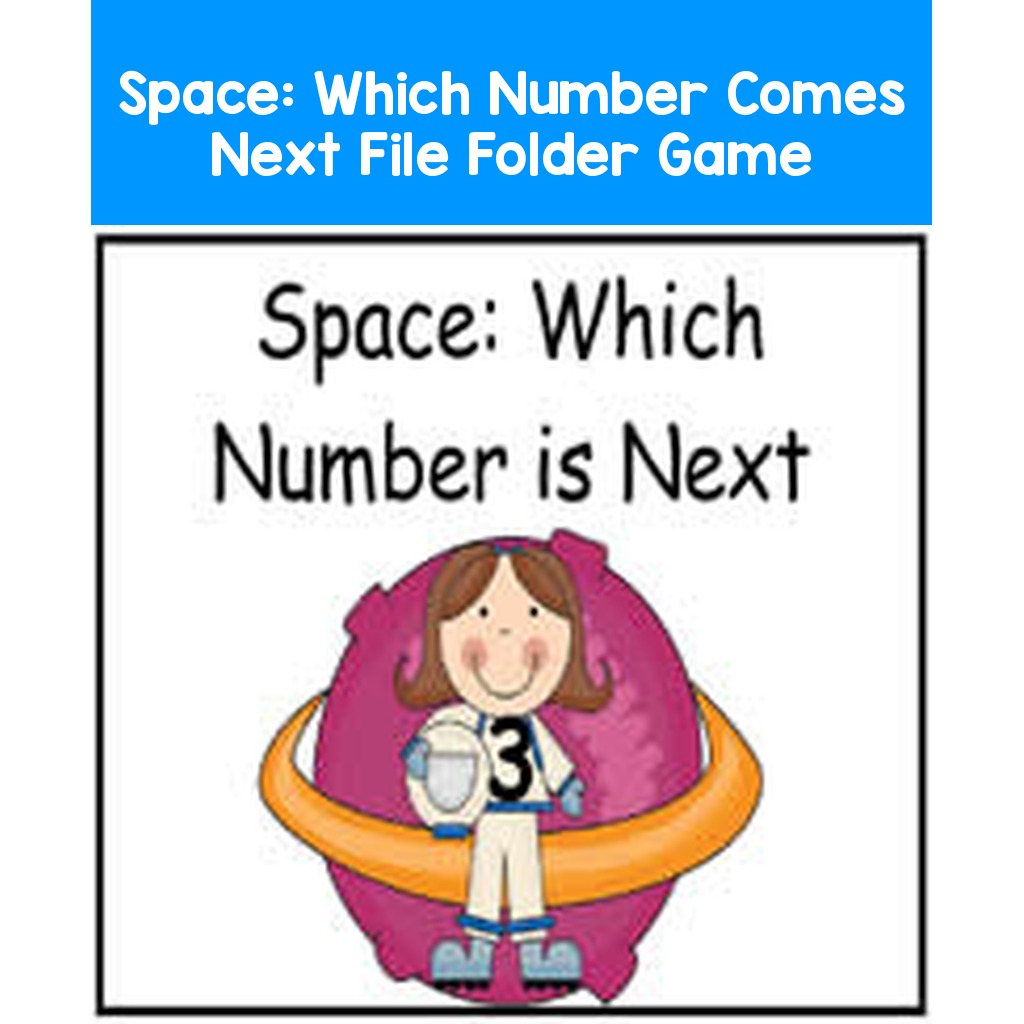 Space: Which Number Comes Next File Folder Game