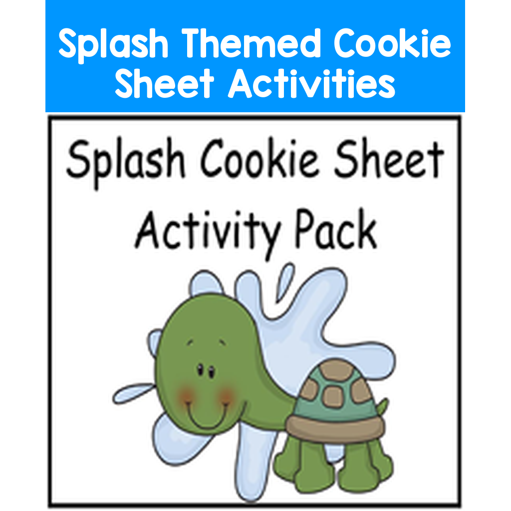 Splash Themed Cookie Sheet Activities