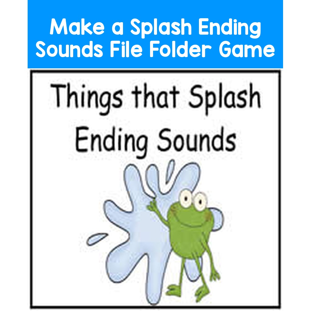 Make a Splash Ending Sounds File Folder Game