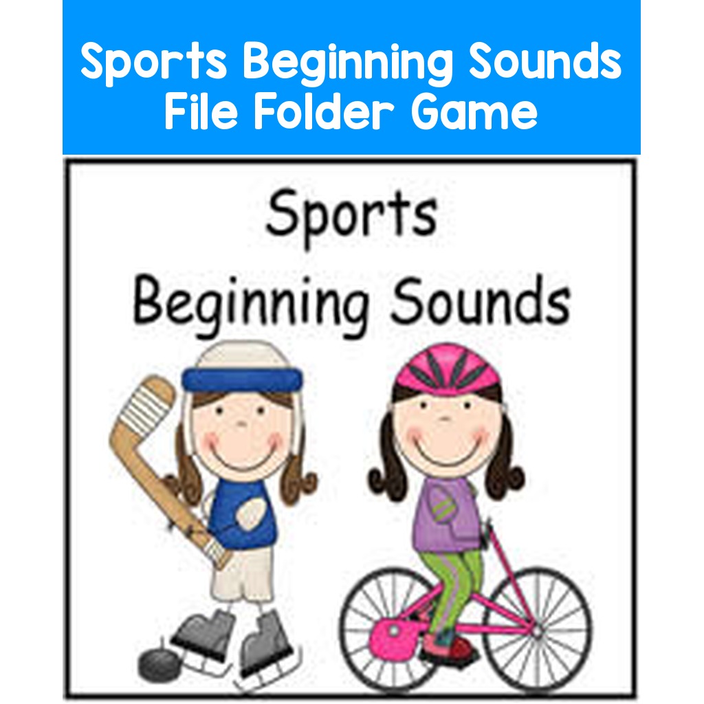 Sports Beginning Sounds File Folder Game
