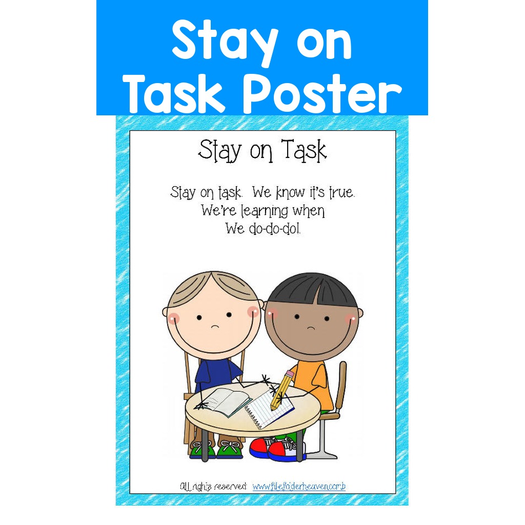 Stay on Task Poster