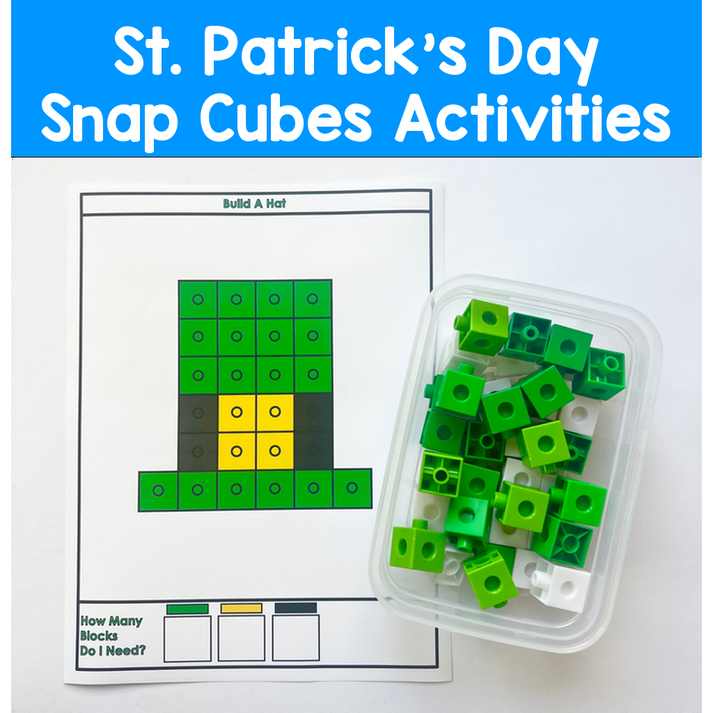 St. Patrick's Day Snap Cubes Activities