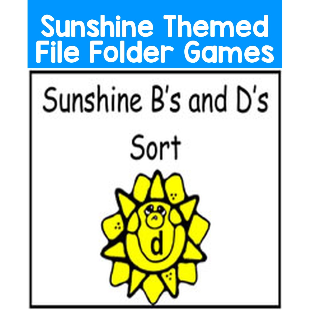 Sunshine Themed File Folder Games