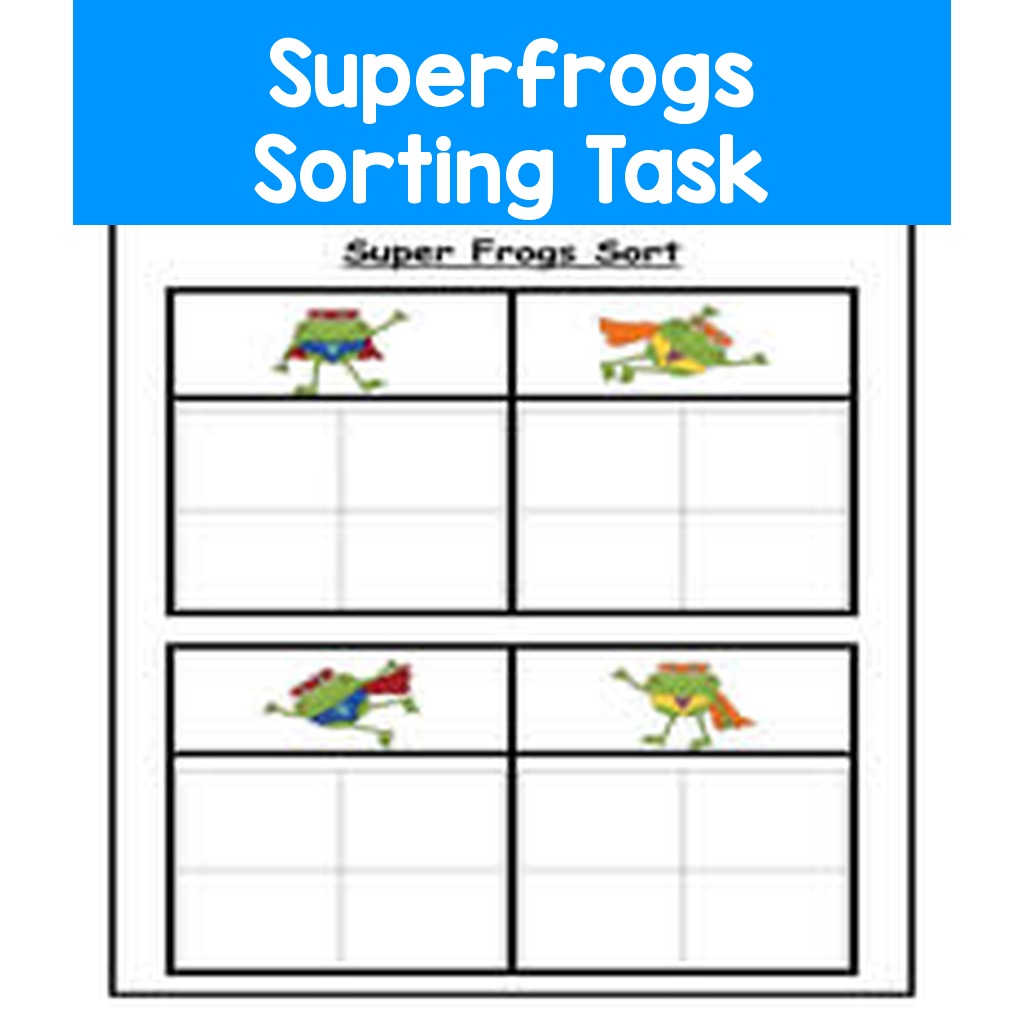 Superfrogs Sorting Task