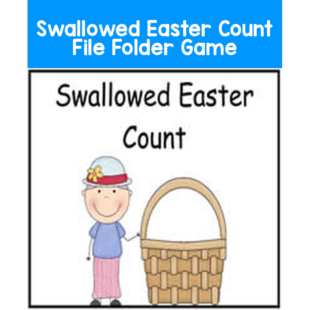 Swallowed Easter Count File Folder Game