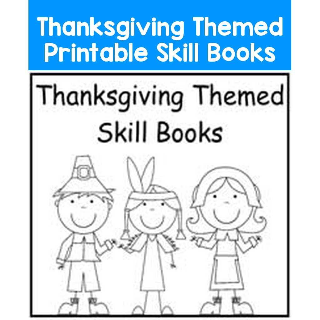 Thanksgiving Themed Printable Skill Books