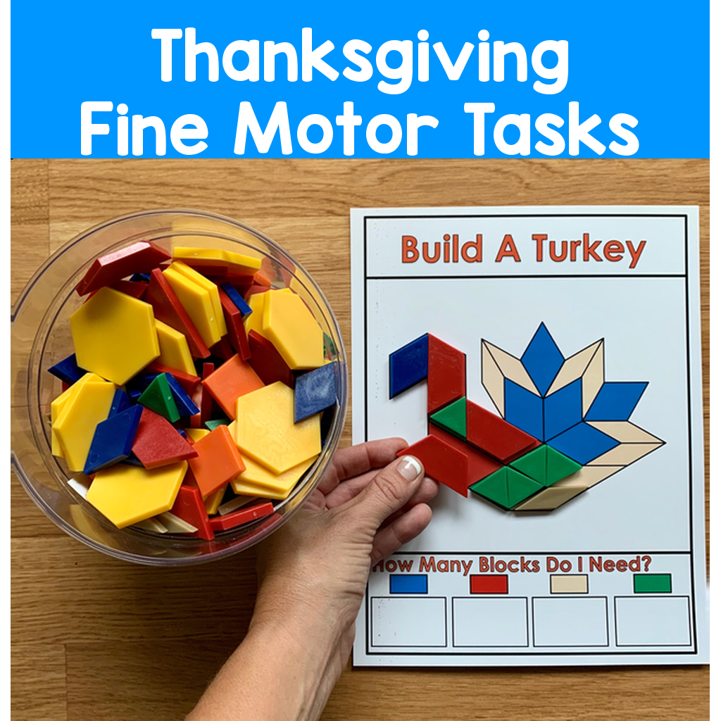 Thanksgiving Fine Motor Tasks