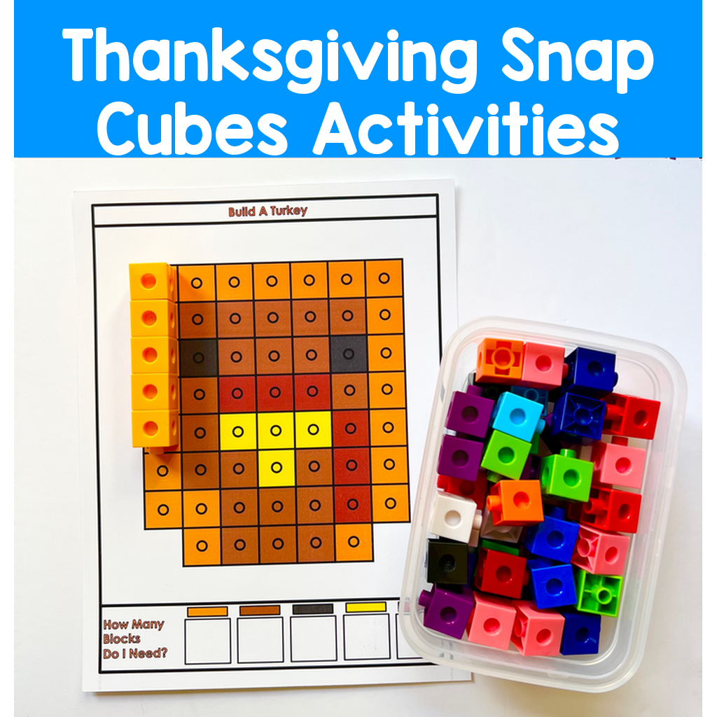 Thanksgiving Snap Cubes Activities