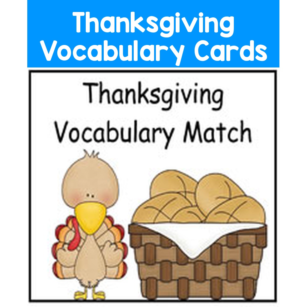 Thanksgiving Vocabulary Cards